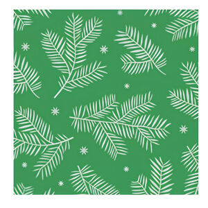 Weihnachts-Zelltuchserviette Zweige greenery, 25 x 25 cm, 3-lagig, 20 Stück