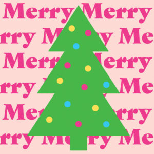 Weihnachts-Zelltuchserviette, Christmas Merry Merry, 33 x 33 cm, 3-lagig, 20 Stück