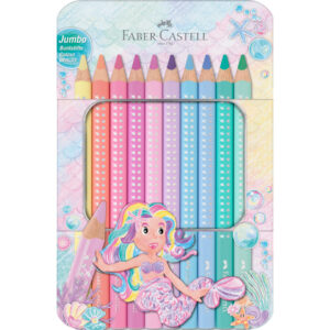 Farbstiftetui Jumbo Sparkle Pastell, 10 Stück, sortiert