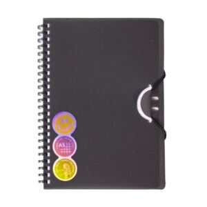 Spiralnotizbuch A5 Smile schwarz