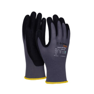 Arbeitshandschuh Professional, Größe 8=M, Noppen, Kategorie II, grau/schwarz Kategori II