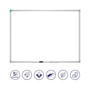 Whiteboard U-Act!Line® Stahl, Aluminiumrahmen, 600 x 450 mm, weiß