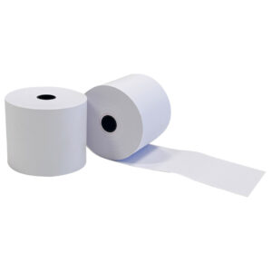 Additionrolle Standardpapier, 76-66-12 mm, 40 m, 60g/m², 5 Stück, weiß