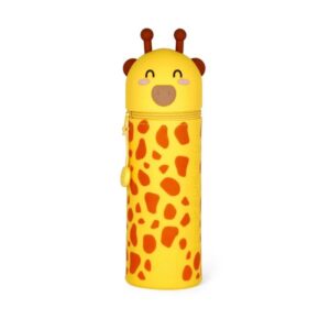 2-in-1 Federmäppchen Giraffe aus weichem Silikon