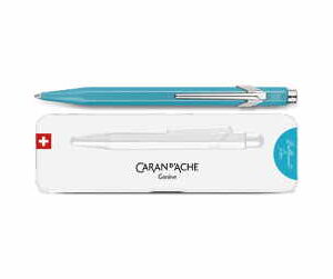 849 Kugelschreiber türkisblau mit Etui Caran d'Ache Colormat-X