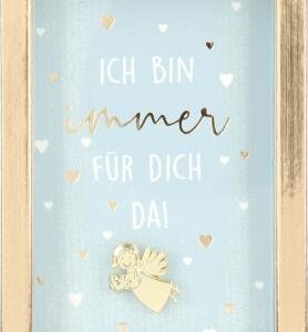 Bilderrahmen mit Spruch 1,5x5,8x8,4cm Ich bin immer für dich da!