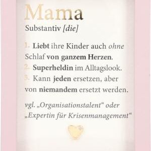 Bilderrahmen mit Spruch 1,9x9x12cm Mama - Liebt ihre Kinder auch ohne...