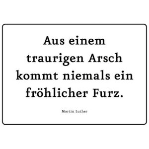 Blechpostkarte fröhlicher Furz