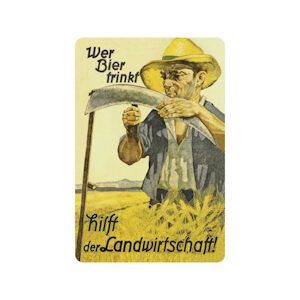 Blechschild Wer Bier trinkt