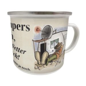 Emaillebecher Campers Fluch