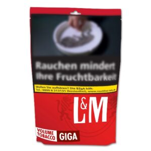 L&M Red Volume Tobacco 90g Beutel