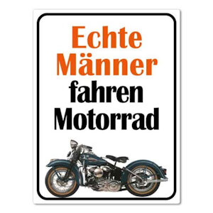 Magnet Echte Männer fahren Motorrad
