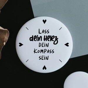 Magnet Lass dein Herz dein Kompass sein