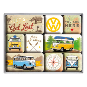Magnet-Set VW Bulli - Let's Get Lost 9teilig