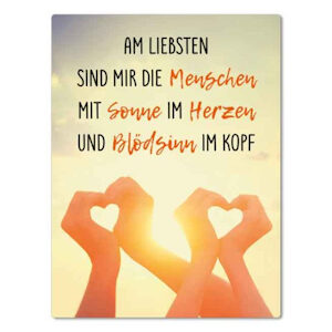 Magnet Sonne im Herzen