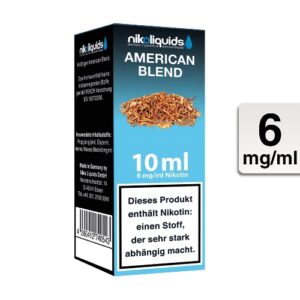 Nikoliquids E-Liquid American Blend 10ml 6mg Nikotin