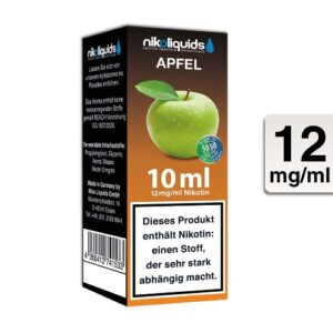 Nikoliquids E-Liquid Apfel 10ml 12mg Nikotin