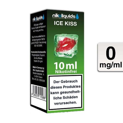 Nikoliquids E-Liquid Ice Kiss 10ml 0mg Nikotin nikotinfrei