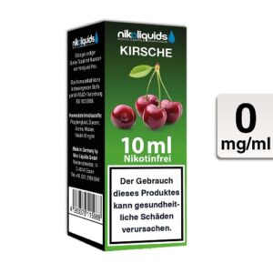 Nikoliquids E-Liquid Kirsche 10ml 0mg Nikotin nikotinfrei