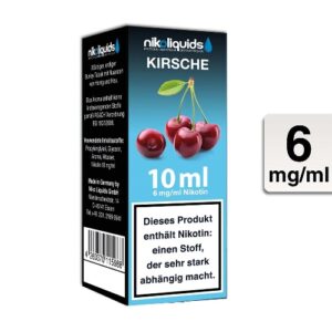 Nikoliquids E-Liquid Kirsche 10ml 6mg Nikotin