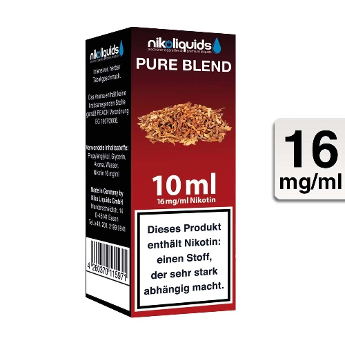 Nikoliquids E-Liquid Pure Blend 10ml 16mg Nikotin