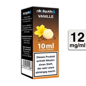 Nikoliquids E-Liquid Vanille 10ml 12mg Nikotin
