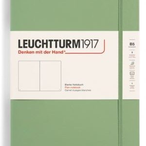 Notizbuch Composition (B5) Hardcover 219 nummerierte Seiten, Salbei, Blanko