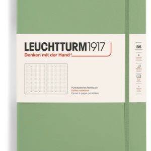 Notizbuch Composition (B5) Hardcover 219 nummerierte Seiten, Salbei, Dotted