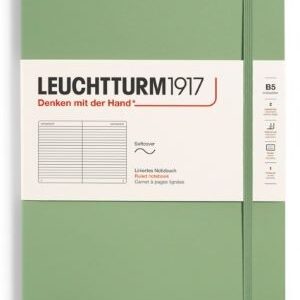 Notizbuch Composition (B5) Softcover 123 nummerierte Seiten, Salbei, Liniert