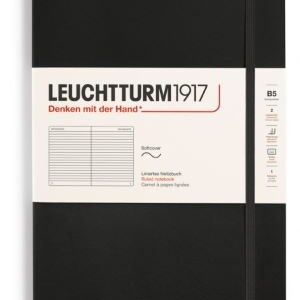 Notizbuch Composition (B5) Softcover 123 nummerierte Seiten, Schwarz, Liniert