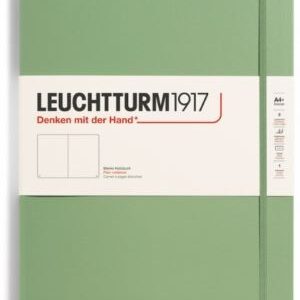 Notizbuch Master Slim (A4+) Hardcover 123 nummerierte Seiten, Salbei, Blanko