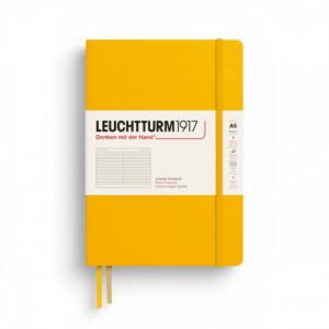 Notizbuch Medium (A5) Hardcover 251 nummerierte Seiten, Sunflower, Lin