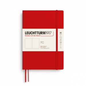 Notizbuch Medium (A5) Softcover 123 nummerierte Seiten,Cherry,Blanko