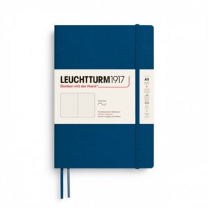 Notizbuch Medium (A5) Softcover 123 nummerierte Seiten,Indigo,Dotted