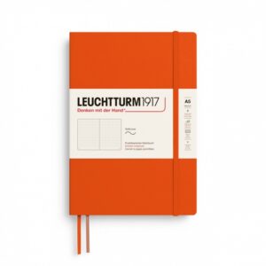 Notizbuch Medium (A5) Softcover 123 nummerierte Seiten,Pumpkin,Dotted