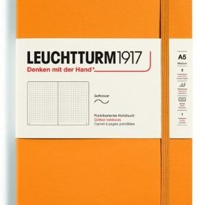Notizbuch Medium (A5) Softcover 123 nummerierte Seiten,Rising Sun,Dotted