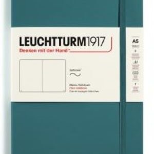 Notizbuch Medium (A5) Softcover 123 nummerierte Seiten,Stone Blue,Blanko