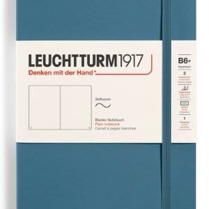 Notizbuch Paperback (B6+) Softcover 123 nummerierte Seiten,Stone Blue,Blanko