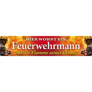 Straßenschilder Feuerwehrmann
