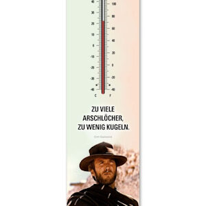 Thermometer Clint Eastwood + Schlüsselhalter