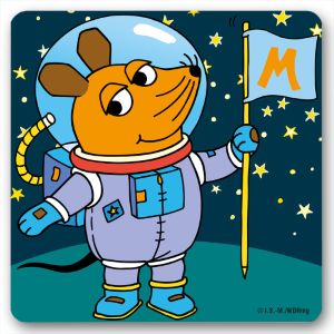 Untersetzer Sendung mit der Maus Maus Astronaut