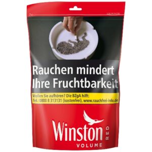 Winston Volume Tobacco Red Zip-Bag XL 95g