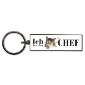 Schlüsselanhänger Chefkatze