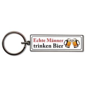 Schlüsselanhänger Echte Männer Bier