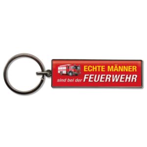 Schlüsselanhänger Echte Männer Feuerwehr