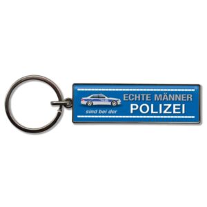 Schlüsselanhänger Echte Männer Polizei