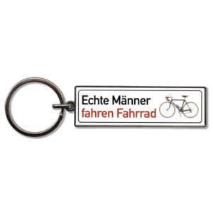 Schlüsselanhänger Echte Männer fahren Fahrrad