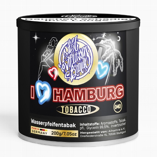 Wasserpfeifentabak 187 I Love Hamburg